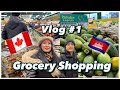 Grocery shopping in montreal canada  khmer vlog 1 khmer cambodian