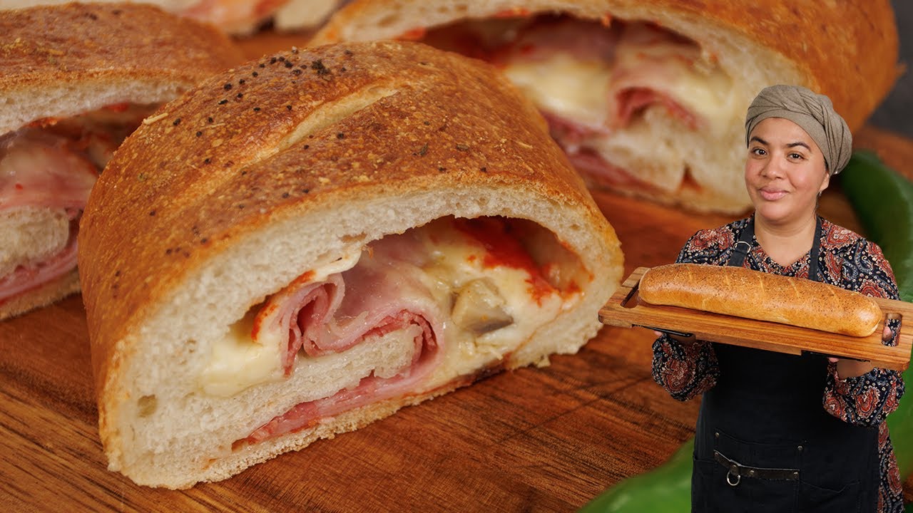 🍕 Pizza Enrollada fácil, Stromboli