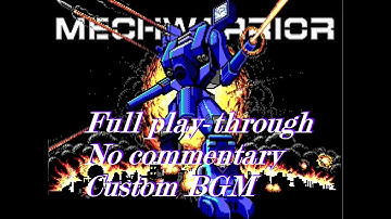 [Longplay, No Commentary] MechWarrior (DOS, 1989) Full Play-through