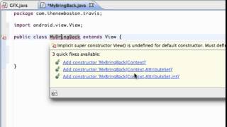 Android Application Development Tutorial   063   Using a Constructor to pass Context
