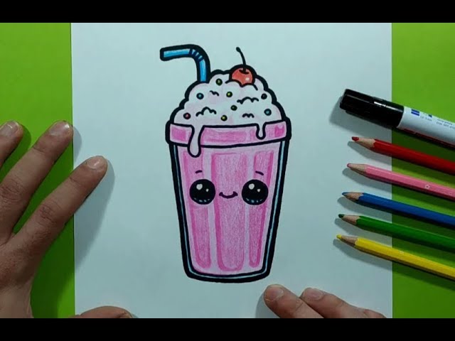 Como dibujar un batido kawaii paso a paso | How to draw a kawaii smoothie -  thptnganamst.edu.vn