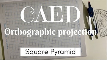 Orthographic Projection of Square Pyramid-01