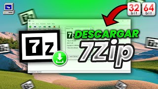 Como DESCARGAR 7 zip GRATIS para PC📥| DESCOMPRIMIR archivos RAR Zip 7z | Para Windows