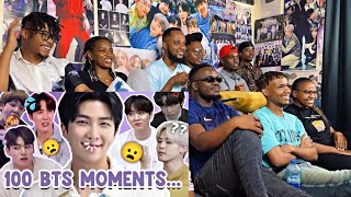 Africans show their friends (Newbies) 100 ICONIC MOMENTS in the HISTORY of BTS