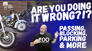 Essential Motorcycle Skills: Passing, Blocking & Parking | Group Pack Riding