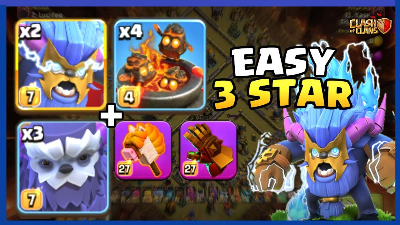 New Best Fireball Super Yeti Furnace with Stick Horse 🔥 TH18 Attack Strategy