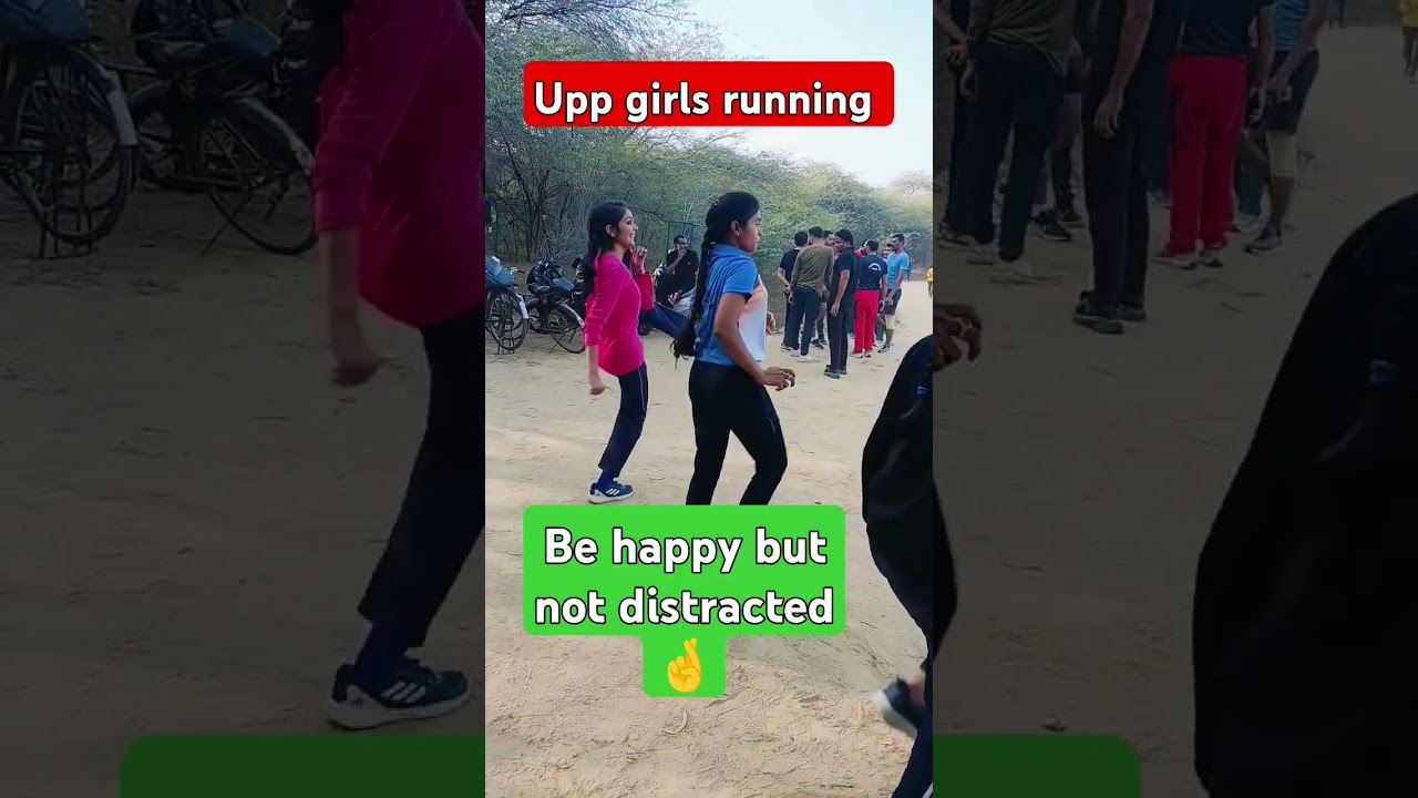 Upp girls running exercise 
