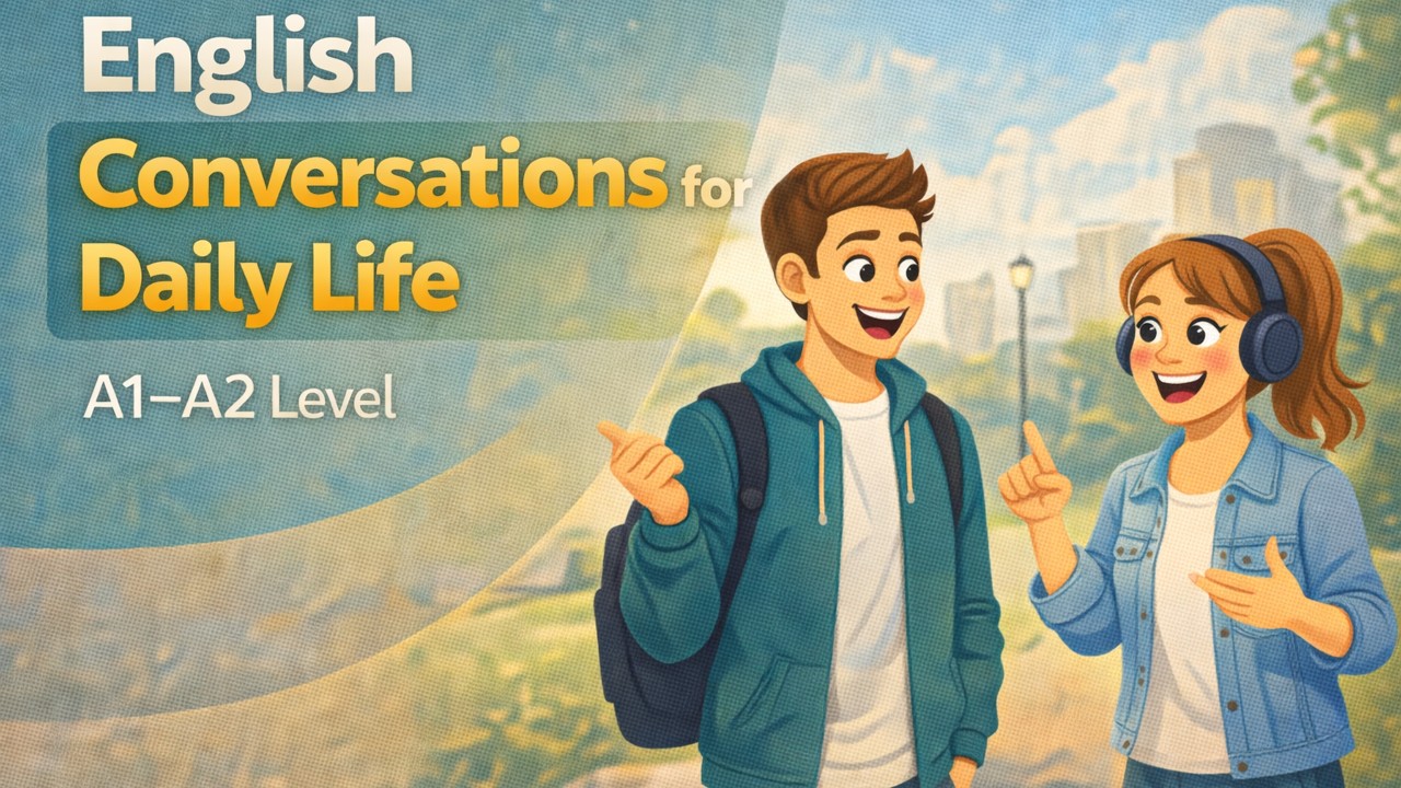 Daily English Conversations 🗣️ Real Life Practice (A1-A2) | Podcast ...