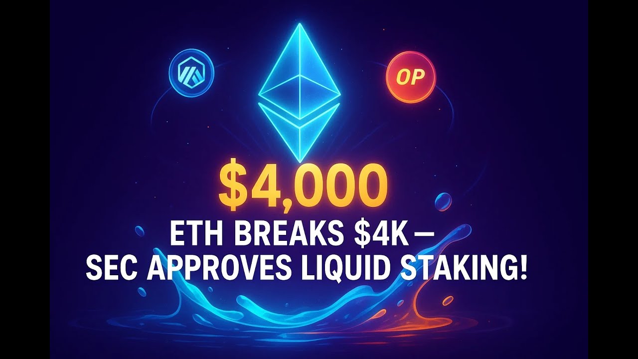 SEC Green Light on Liquid Staking Sends ETH Past $4K, Spurs Broad Staking and Layer-2 Rally