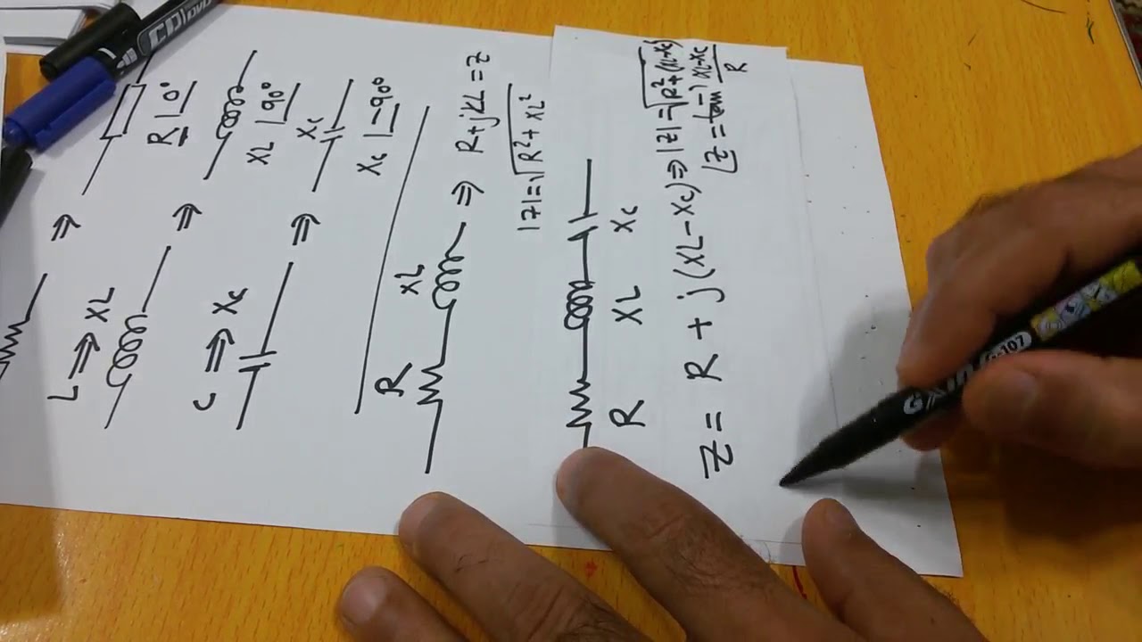 Thevenin's Theorem in AC circuits: Examples- Part 1 كيفية أيجاد فولطية ثفنن في دوائر التيار المتناوب