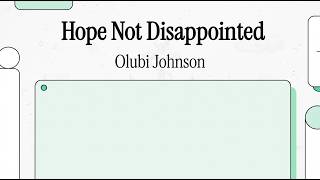 Hope Not Disappointed