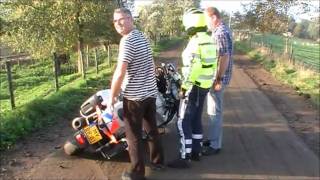 Scooter Motorpolitie Onderuit