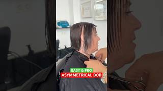 EASY AND PRO ASYMMETRICAL BOB HAIRCUT: Complete Tutorial Linked Below! 🔥🔥🔥