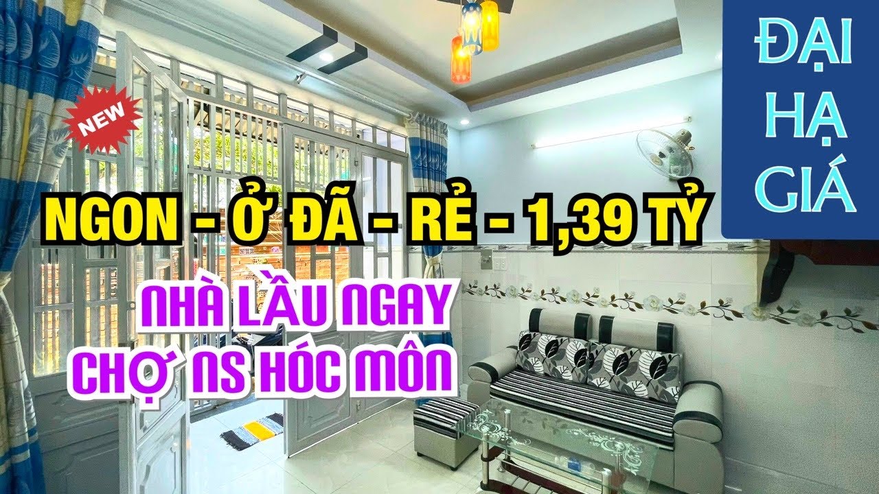 ???? Bán nhà Hóc Môn đúc 1 lầu giá cực rẻ chỉ 1,39 tỷ... - youtube