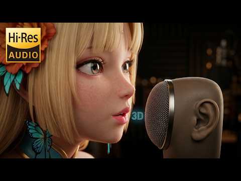 ASMR 3D Ear Kisses & Soft Pecking for Deep Sleep 💋 Tingling Ear Care
