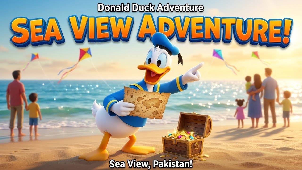 Donald Duck SEA VIEW Adventure in Pakistan! 🌊🦆