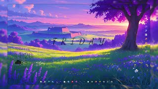 Magical Sunset Meadow Live Wallpaper 4K | Calm Fantasy Landscape screenshot 2