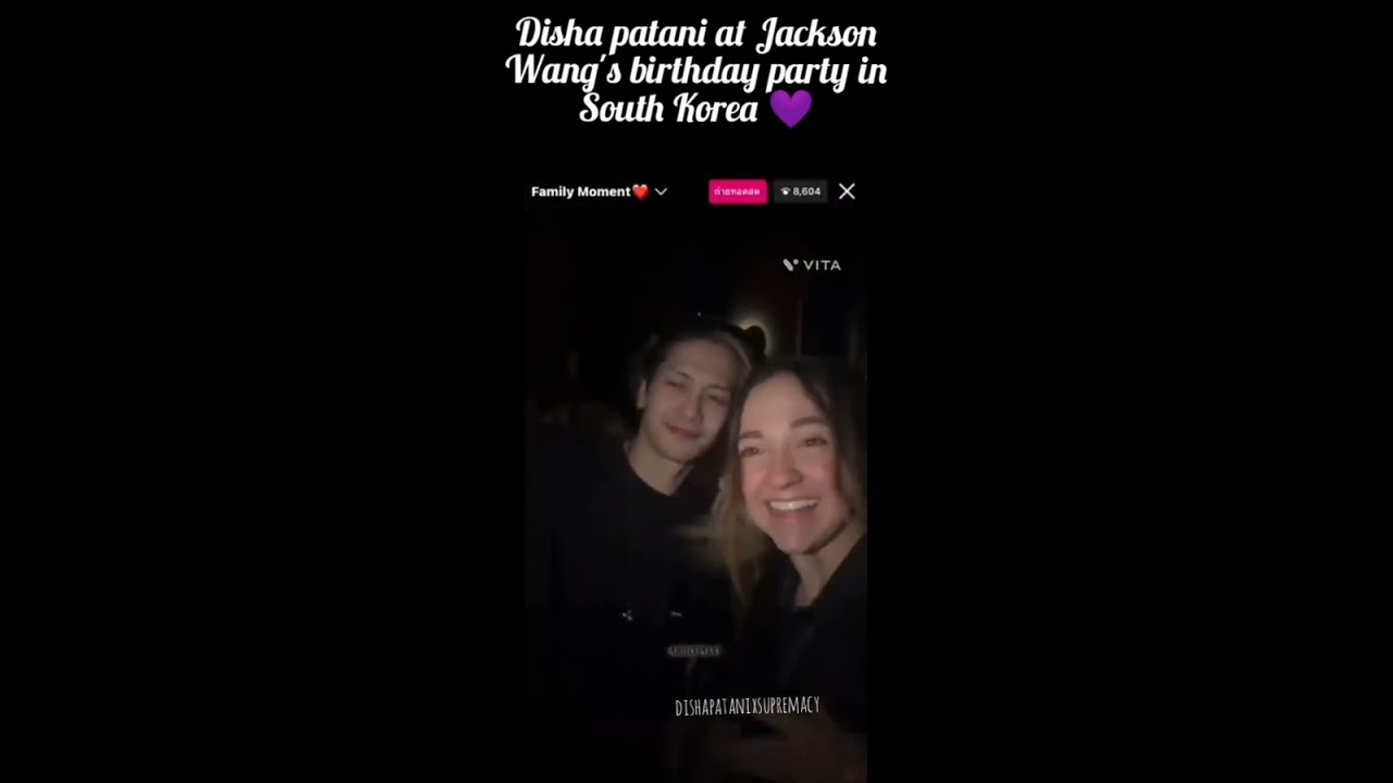 Disha patani at Jackson Wang's birthday party in South Korea  💜#dishapatani #jacksonwang #Bts