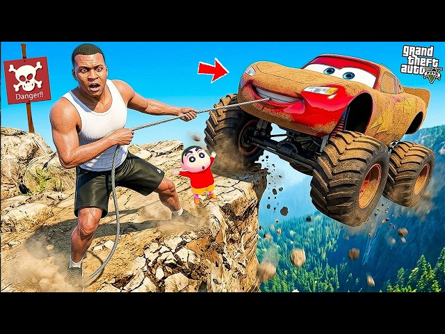 Franklin Find Dirty MC QUEEN Monster Truck😱 and Try to Restore it