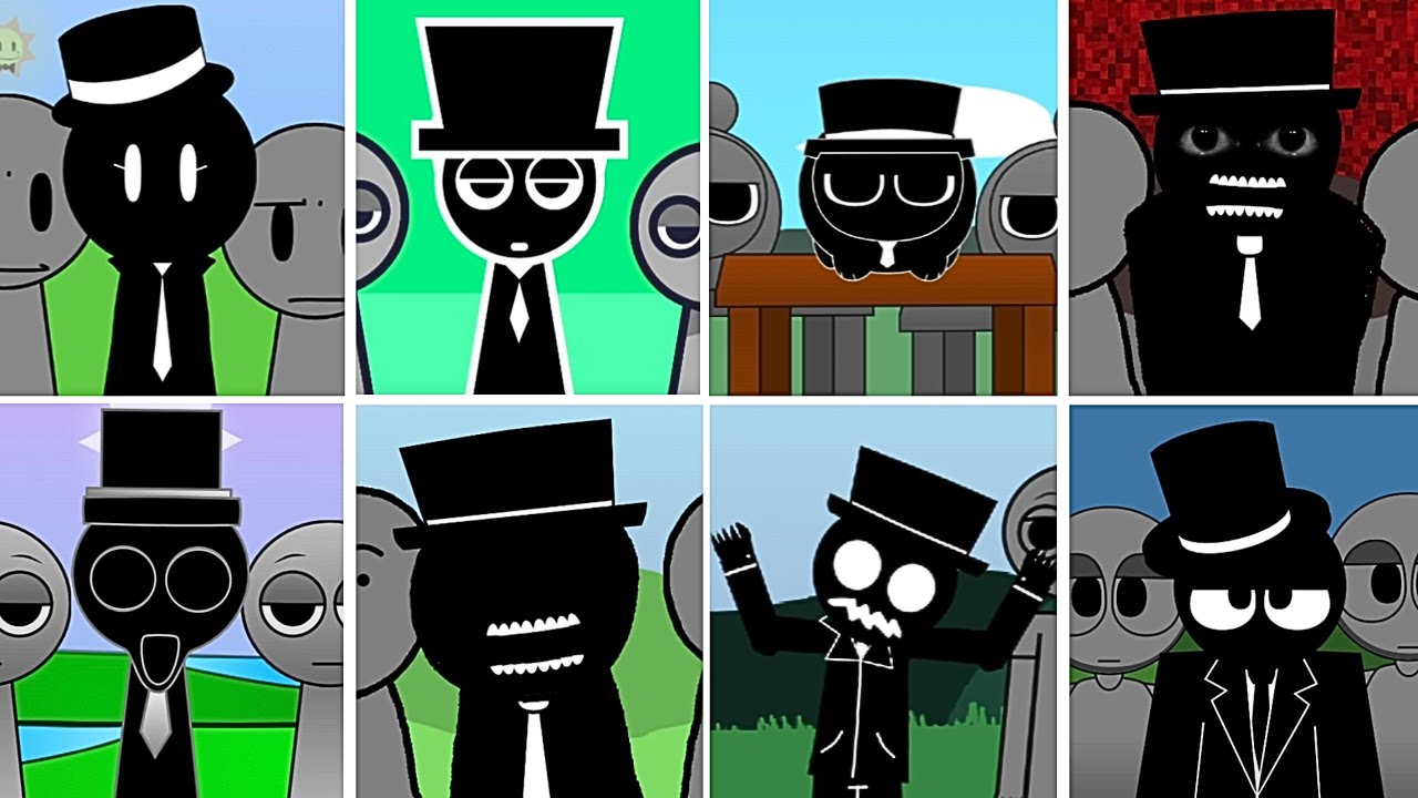 Incredibox - Sprunki ALL MR.BLACK HAT in Random Different Mods.Newest Update.Another Version 20