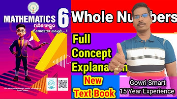 6th Class Maths(2024-25) New Syllabus|| Chapter-2|| Whole Numbers Full Concept|| Must Watch