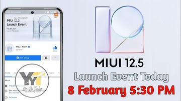 Official - MIUI 12.5 Launch Event Today (Full Details) | Event Time | India Stable Updates? |