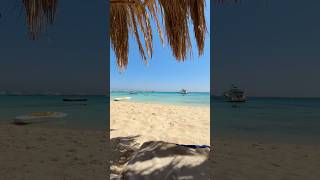 Relaxen am Strand in Ägypten ☀️🏖️🌊 #ägypten #urlaub #beach