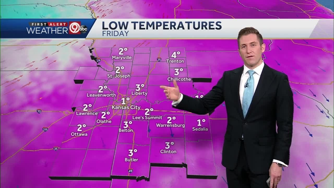 Snow Moves Out Leaving Extreme Cold - YouTube