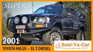 SOLD - 2001 TOYOTA HILUX 3L TURBO DIESEL 4X4 MANUAL