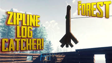 S2 EP5 - Building A Log Catcher for Ziplines + 10 Athleticism in 30 Minutes (v0.69) | The Forest
