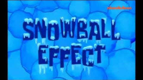 SpongeBob squarepants title cards Snowball effect/One Krabs Trash (Valencian)