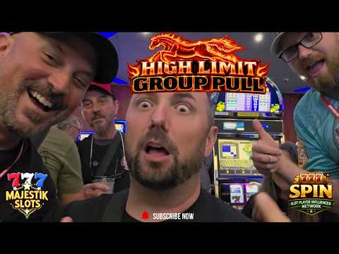 WE STUMBLED INTO HIGH LIMIT ROOM😱 | Mustang Money 2 Group Pull #bigspinbash #highlimit #collab