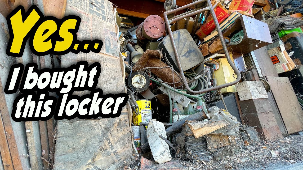 BACK FOR MORE DIGGING in this nasty hoarder locker I bought at an ...