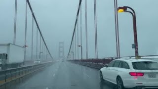 Storm Watch: Howling Gale Force Winds Feed Eerie Golden Gate Bridge Whistle