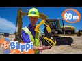 Blippi Explores an Excavator and Construction Vehicles | Educational Videos for Kids
