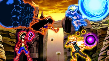 Luffy Wano & Luffy 5th Emperor OP VS Naruto OP & Naruto Shipudden in Jump Force Mugen🔥