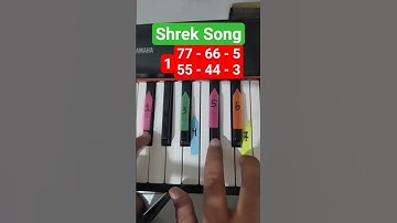 Thumbnail of 🎹 Shrek Song on Piano – Easy Tutorial! 🔥