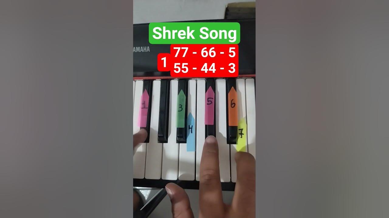 🎹 Shrek Song on Piano – Easy Tutorial! 🔥