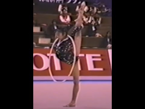 Yumi Maeda 1992 All Japan National Jr.Rhythmic Gymnastic Championship Hoop GOLD 前田裕美 JUSCO 新体操