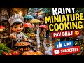 Tiny Rainy Maggi Market 🍜🌧️Mini Pani Puri Rain Story 🥟☔Tiny Idli Sambar Cooking Village 🍛🌧️#shorts