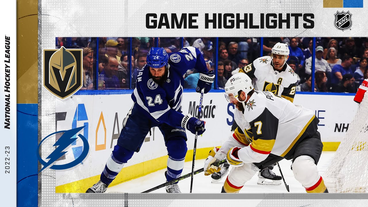 Golden Knights @ Lightning 3/9 | NHL Highlights 2023 - YouTube