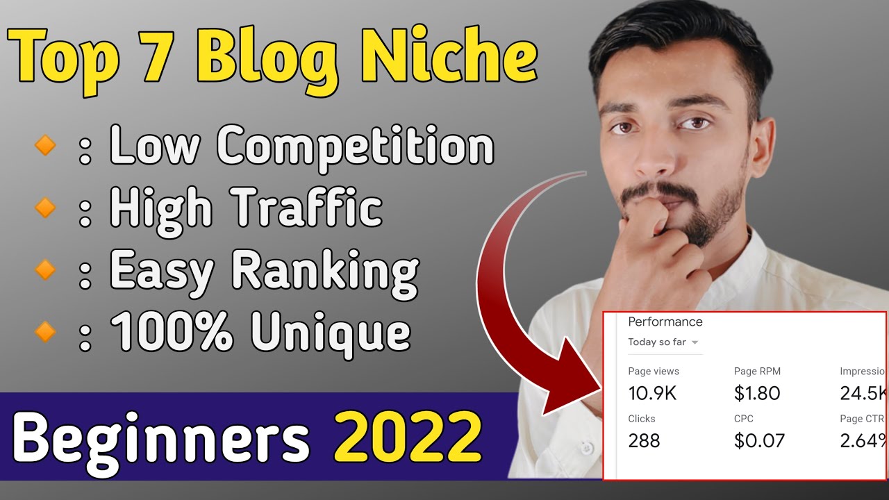 7 Best Blog Niche Ideas/Topic 2022 | Low Competition High Traffic Blog ...