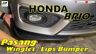HONDA BRIO PASANG WINGLET / LIPS BUMPER