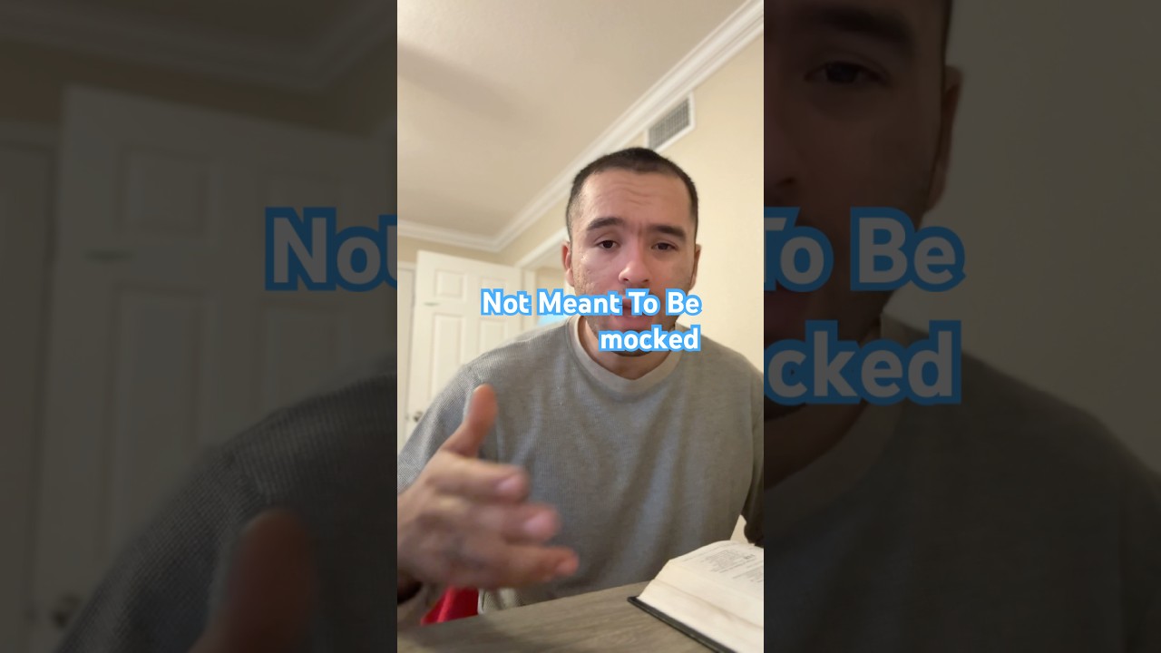 God is not meant to be mocked 