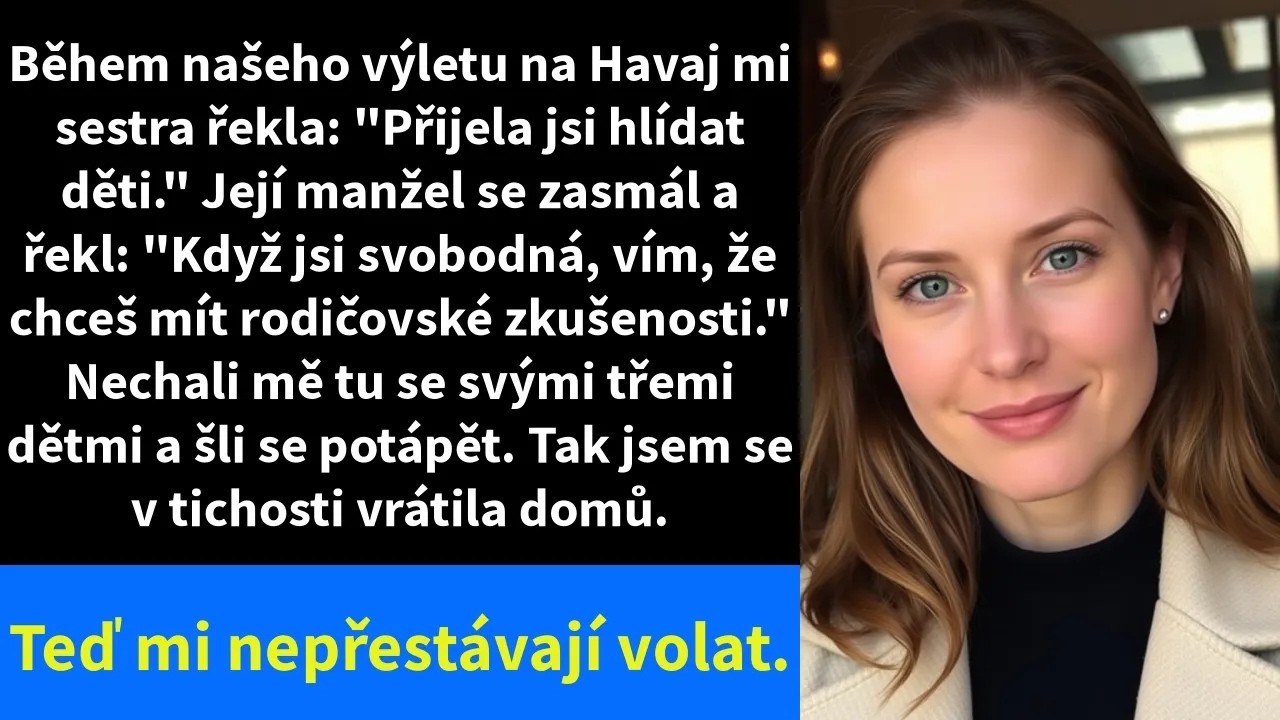Myslela jsem, že když sestře půjčím všechny své úspory, abych jí zachránila byt, udělala jsem správnou věc. O dva týdny později mi na sociálních sítích naskočily fotky z jejího výletu do Evropy –...
