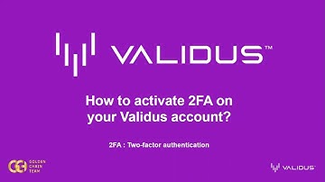 How to activate 2FA on your Validus account | Security