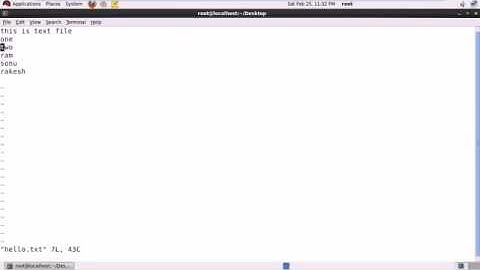 vi editor redhat linux rhel 6 in hindi with sarvesh saroha