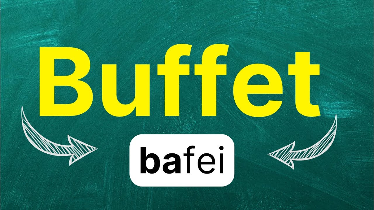 Cómo pronunciar: 'Buffet' 'Buffet' 'Comida libre' 'Mesa de autoservicio ...