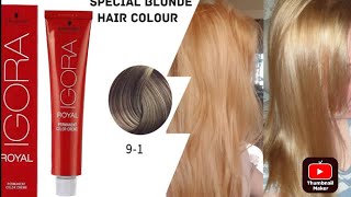 9-1 Special ￼ blonde I Gora ￼Schwarzkopf Hair Colour (￼￼Tutorial)