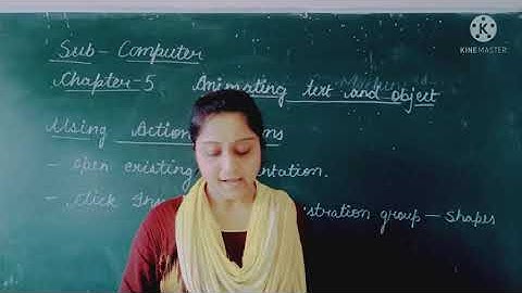 Class 6// Animating text and objects// Using action button , Importing days from word